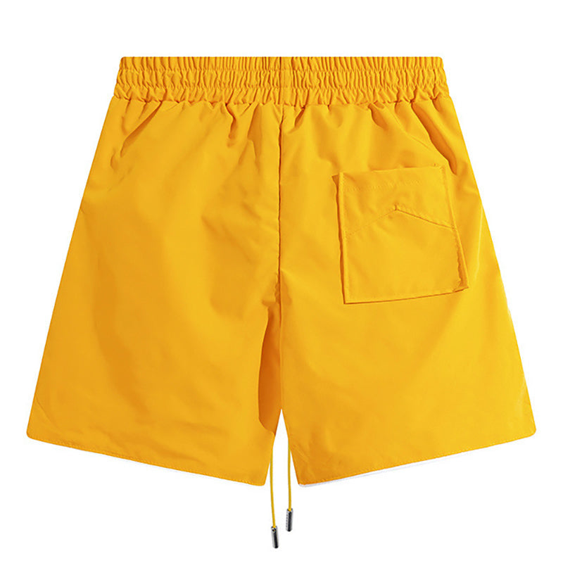 RHUDE micro-label coconut tree embroidery quick-drying casual shorts