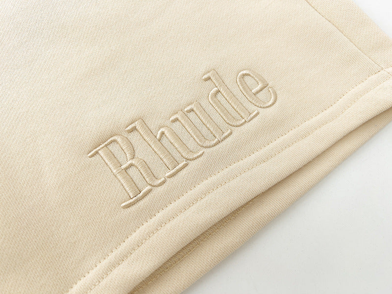 RHUDE RH embroidery letters Shorts