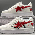 A Bathing Ape Bape Sta Low Shark White