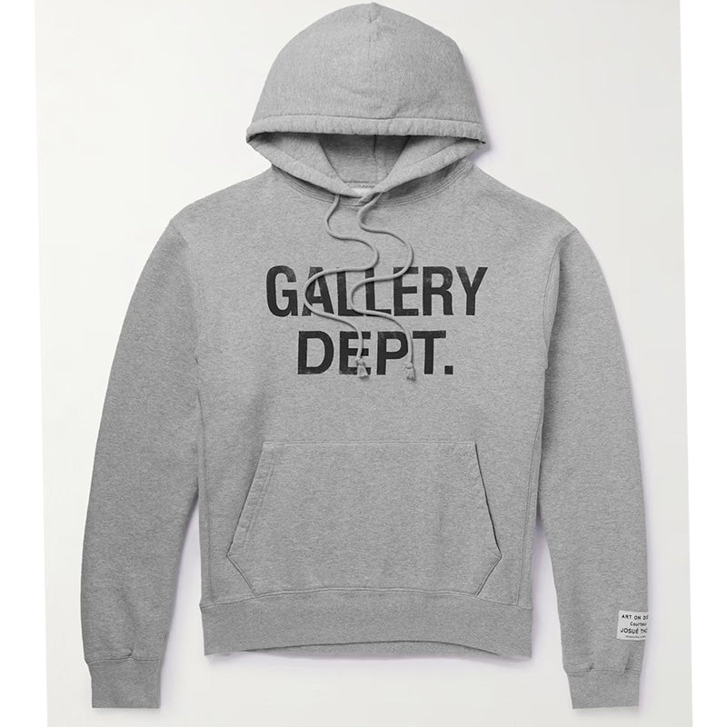 GALLERY DEPT Logo-Print Cotton-Jersey Hoodie